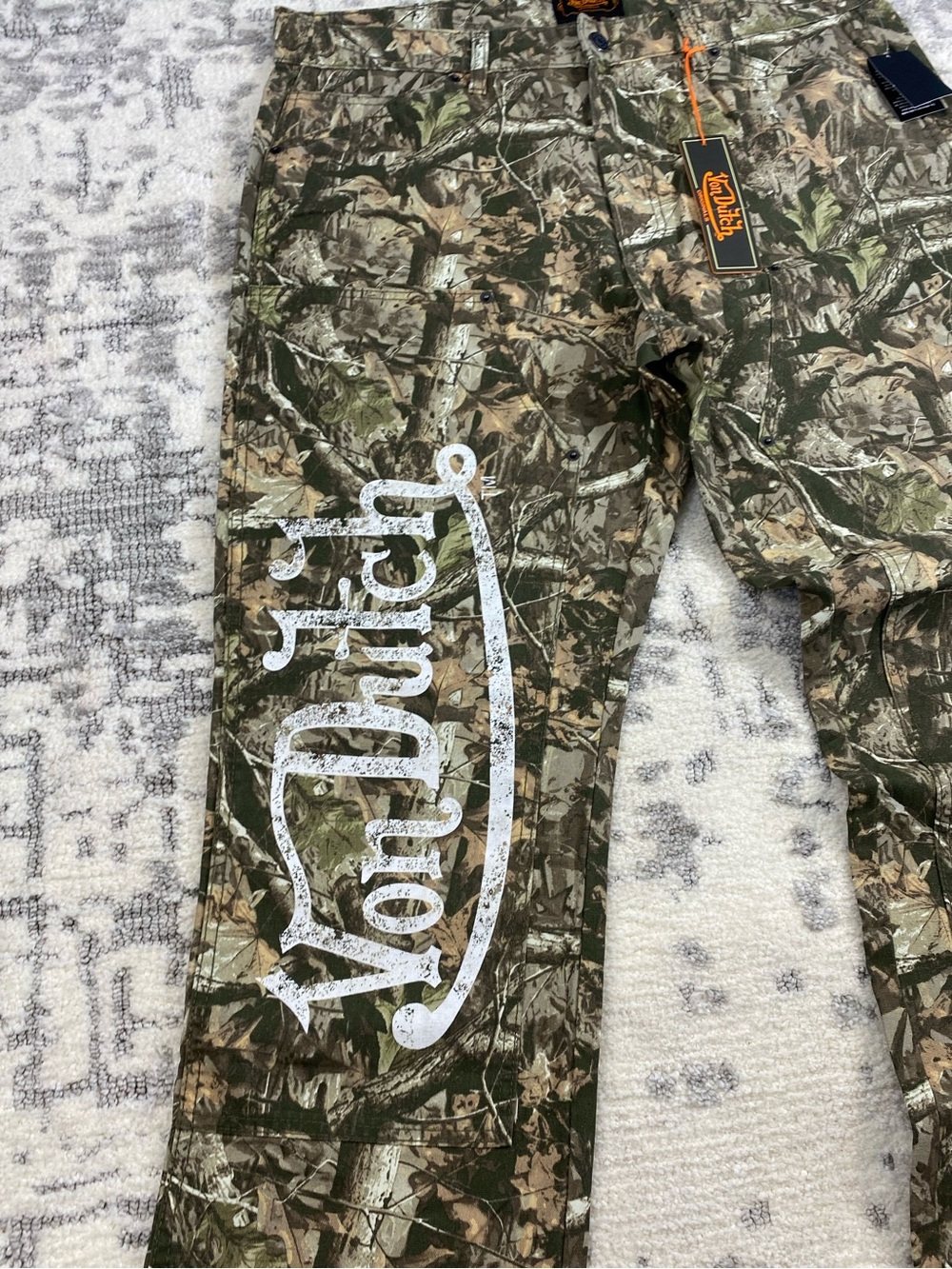 Von Dutch Camo Double Knee Carpenter Baggy Pants - Deadstock - Picture 2 of 12